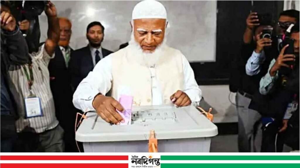 ভোট দিলেন জামায়াত আমির 1 ভোট দিলেন জামায়াত আমির