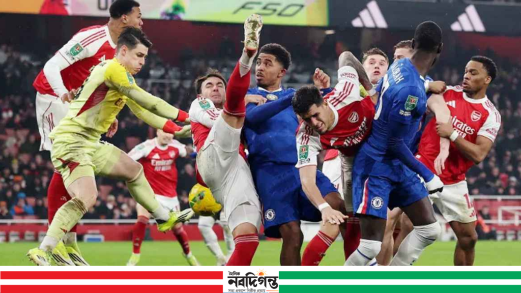 আর্সেনালের লন্ডন ডার্বি জয়,প্যালেসকে হারিয়ে শীর্ষ তিনে ম্যানইউ