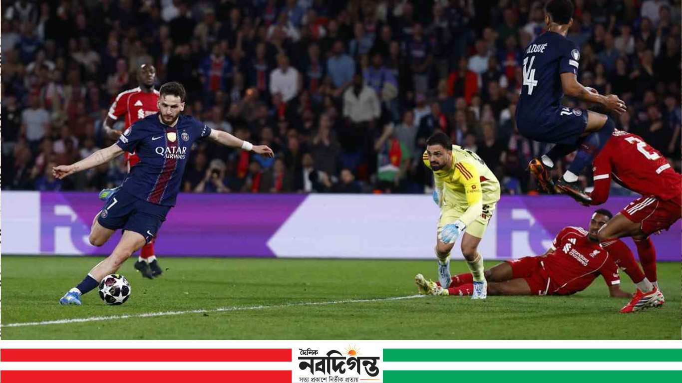 লিভারপুলকে হারিয়ে সেমির পথে এগিয়ে পিএসজি