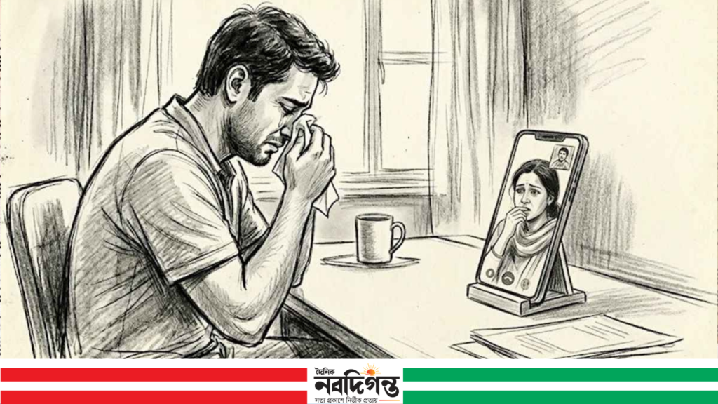 ভিডিও কলে স্ত্রী, ছাদের ওপর স্বামীর আত্মহত্যা