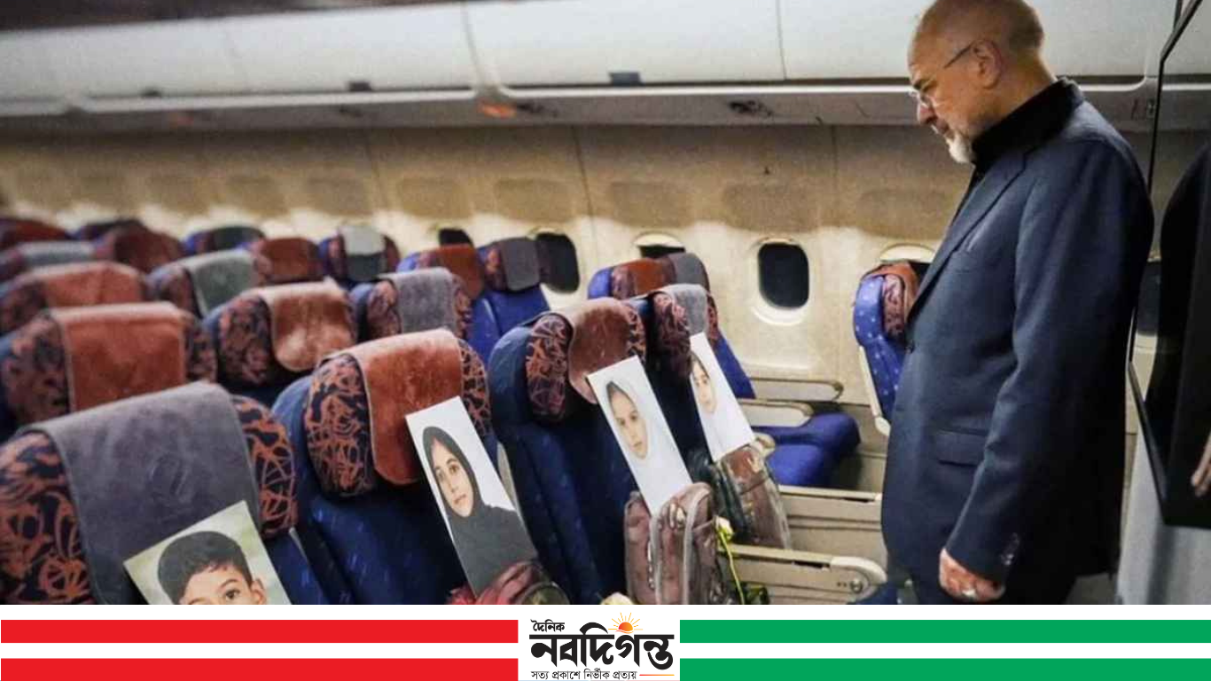 বিমানে শহীদ শিশুদের ছবি, ইরানি স্পিকারের প্রতীকী বার্তা