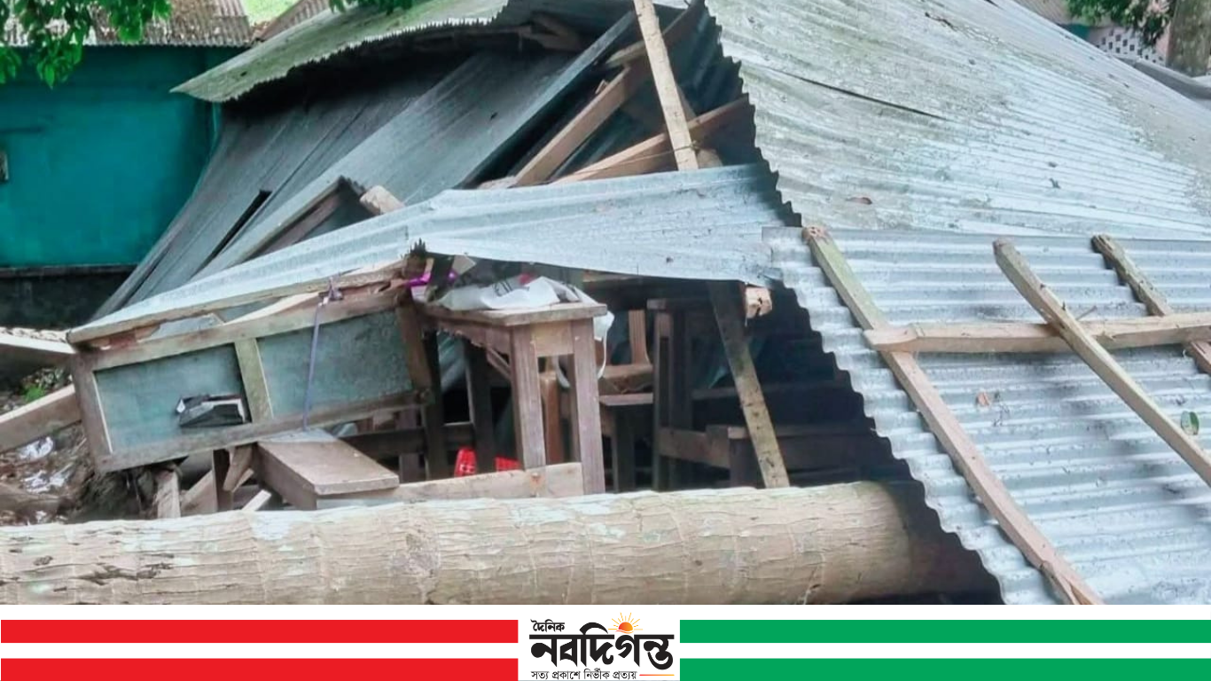 নড়াইলের কালিয়ায় শ্রেণিকক্ষে গাছ পড়ে আহত ২ শিক্ষার্থী