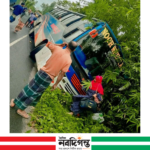 ভুরুঙ্গামারীতে বাস দুর্ঘটনা, অল্পের জন্য রক্ষা