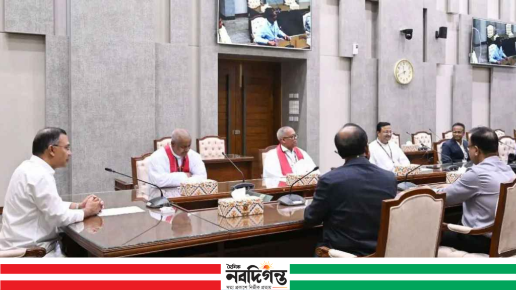 ইস্টার সানডে উপলক্ষে প্রধানমন্ত্রীর সঙ্গে প্রোটেস্ট্যান্ট নেতাদের শুভেচ্ছা বিনিময় 1 ইস্টার সানডে উপলক্ষে প্রধানমন্ত্রীর সঙ্গে প্রোটেস্ট্যান্ট নেতাদের শুভেচ্ছা বিনিময়