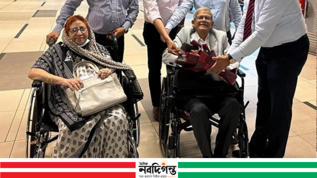 মির্জা ফখরুল ও সহধর্মিণী সিঙ্গাপুর গেলেন নিয়মিত স্বাস্থ্য পরীক্ষার জন্য