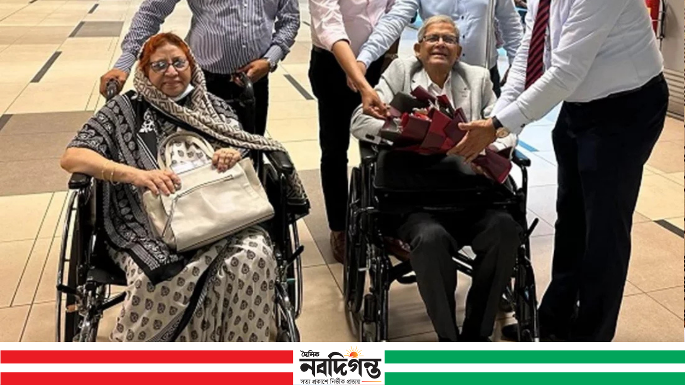 মির্জা ফখরুল ও সহধর্মিণী সিঙ্গাপুর গেলেন নিয়মিত স্বাস্থ্য পরীক্ষার জন্য
