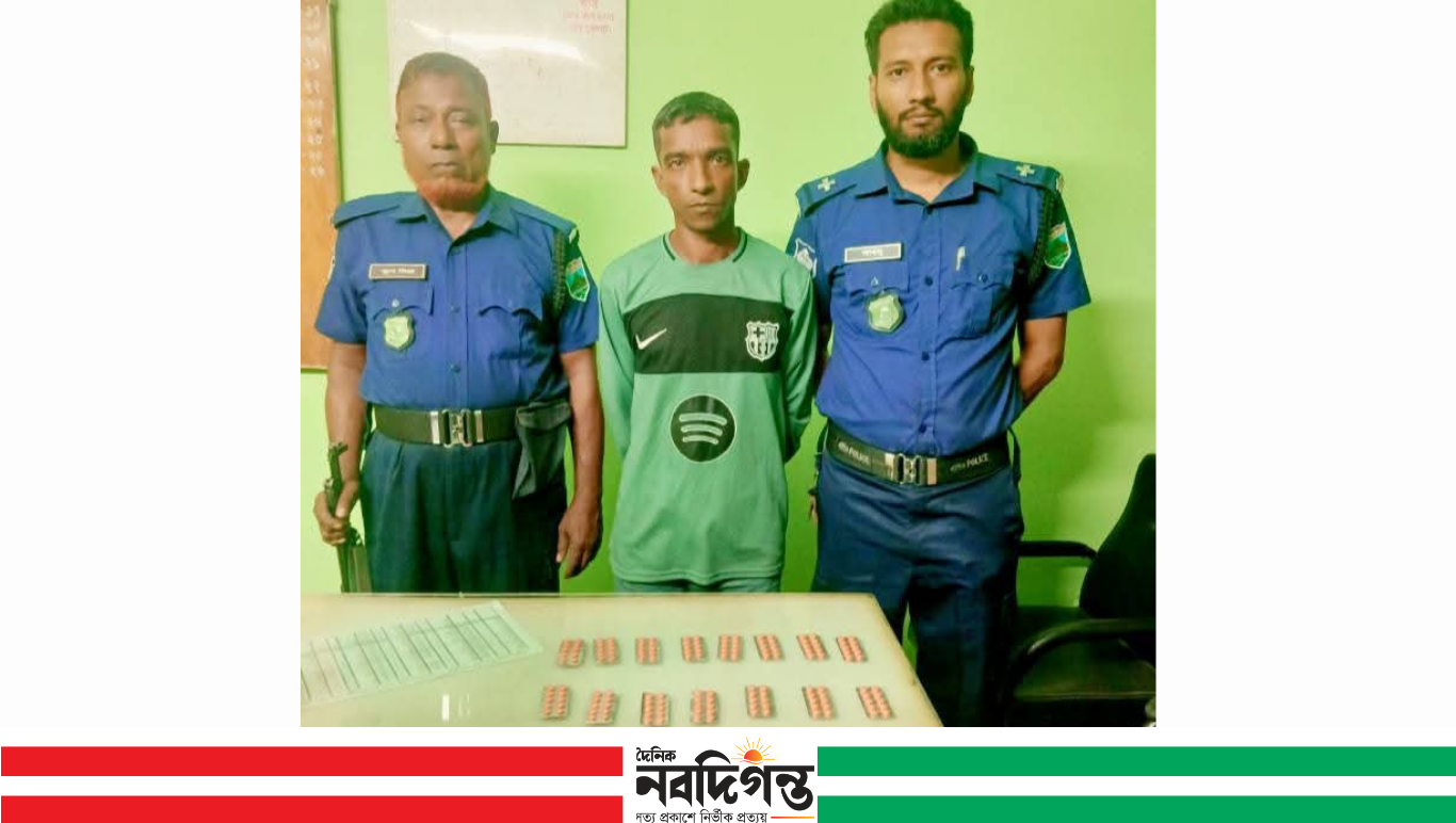 ক্ষেতলালে ট্যাপেনটাডল ট্যাবলেটসহ একজন আটক