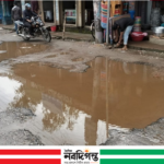 নাগেশ্বরী বাজার মসজিদের পাশের সড়কের বেহাল দশা, ভোগান্তিতে পথচারী