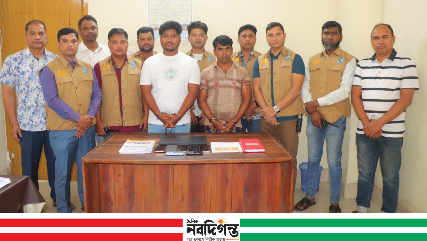 রংপুর ডিবির অভিযানে কিশোরগঞ্জে অনলাইন প্রতারক চক্রের ২ সদস্য গ্রেফতার
