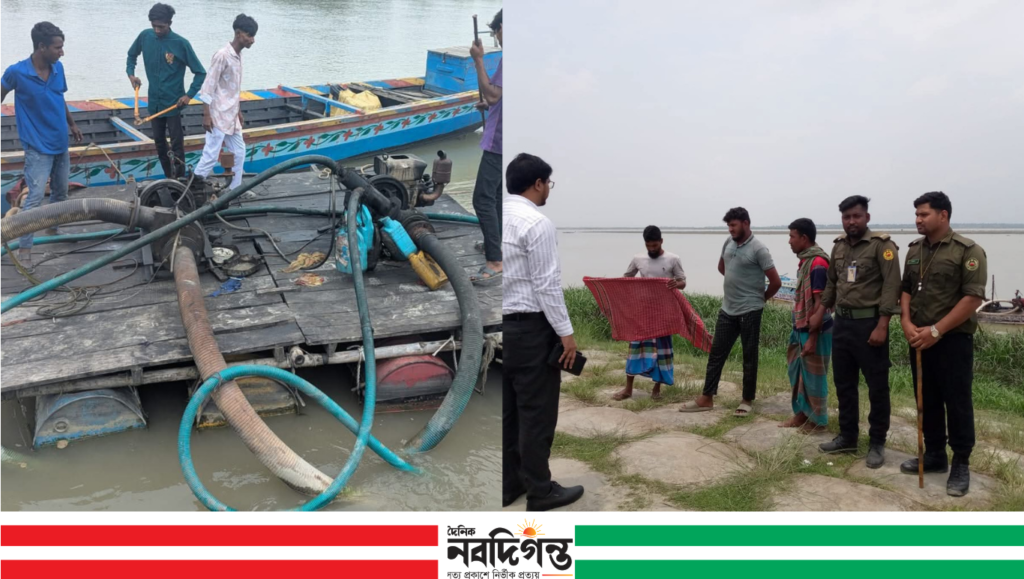 নাগরপুরে অবৈধ বালু উত্তোলনে অভিযান, জরিমানা ও কারাদণ্ড