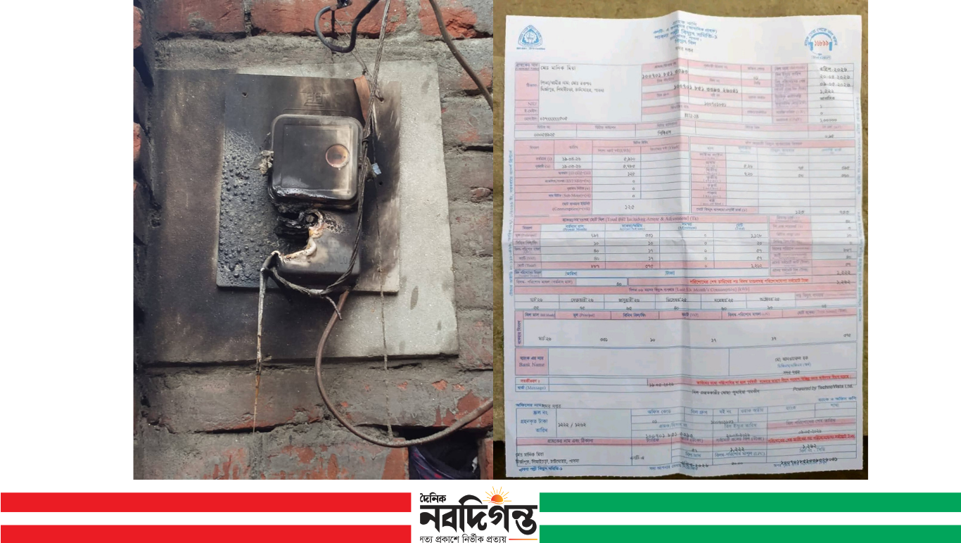 চাটমোহরে বজ্রপাতে অল্পের জন্য রক্ষা পেল কয়েকজন
