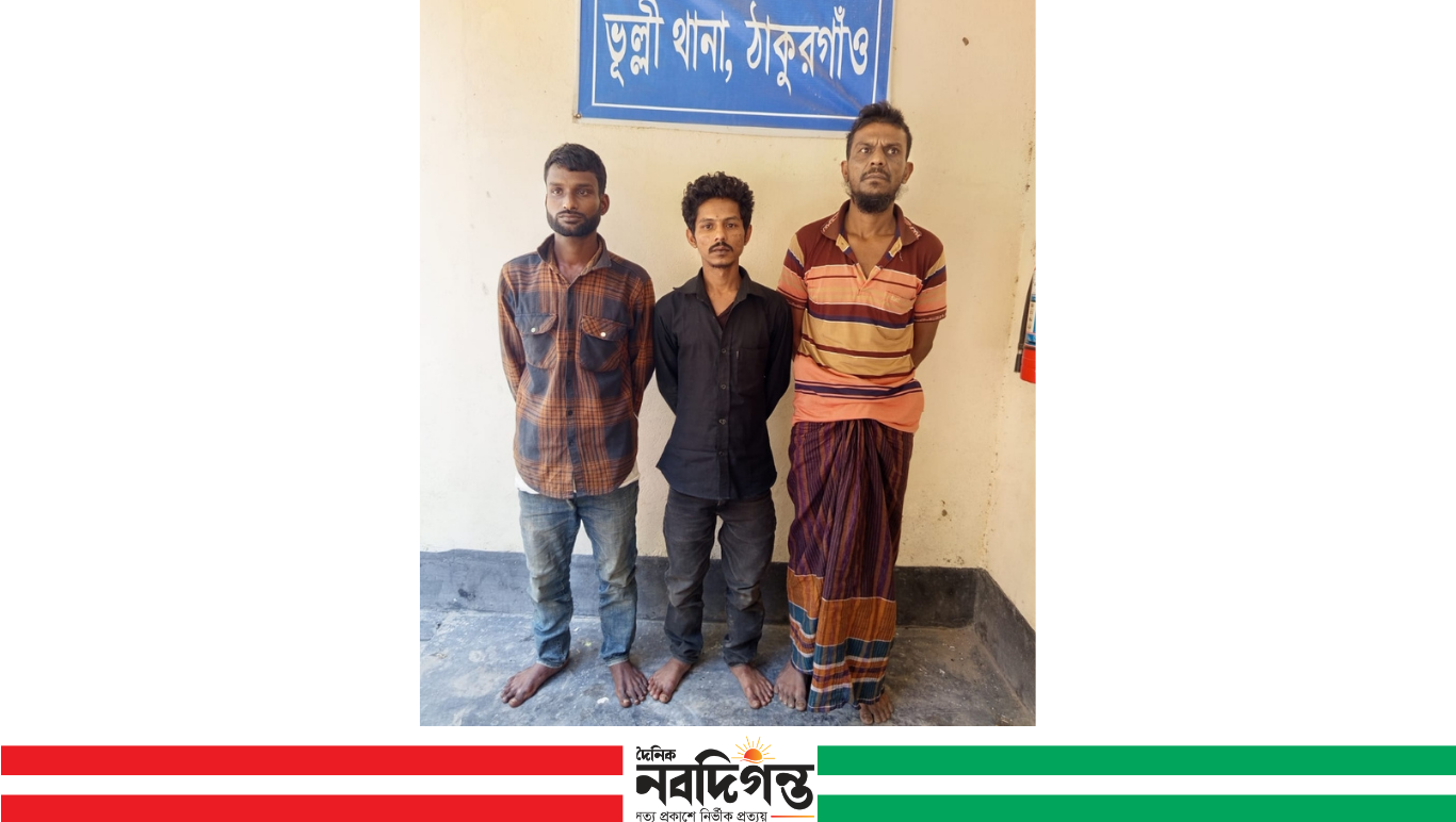 ঠাকুরগাঁওয়ে ৩৩ পিস ইয়াবাসহ তিনজন আটক