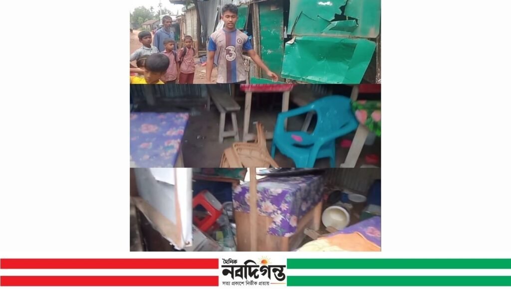নাসিরনগরে গোষ্ঠীগত সংঘর্ষে বাড়িঘর ভাঙচুর ও লুটপাট