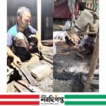 কুরবানির ঈদকে ঘিরে নাসিরনগরের কামার পল্লীগুলোতে বেড়েছে হাতুরির টুং টাং শব্দ