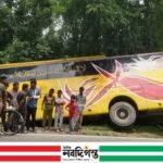হানিফ পরিবহনের বাস দুর্ঘটনা, অল্পের জন্য রক্ষা পেল যাত্রীরা