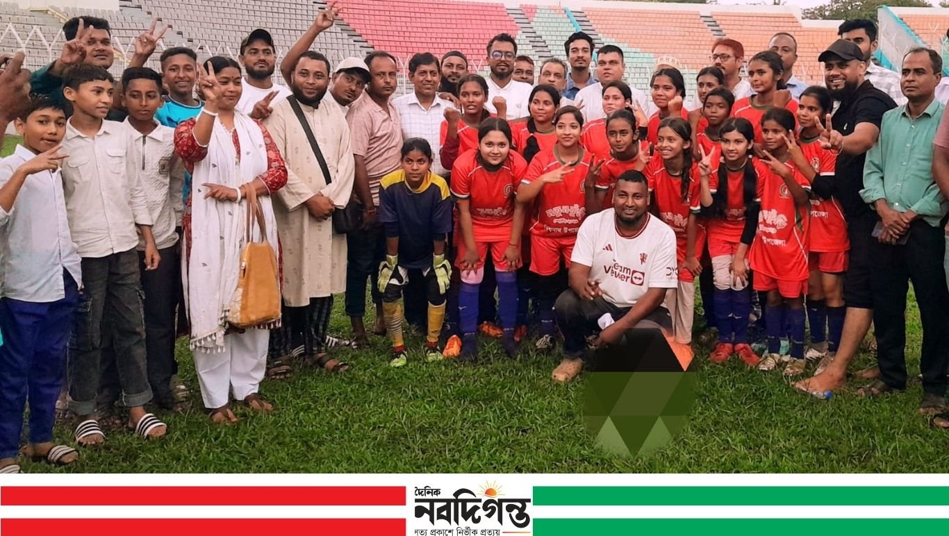 নতুন কুঁড়ি স্পোর্টস অনূর্ধ্ব-১৪ বালিকা ফুটবলে বিশ্বনাথ উপজেলা চ্যাম্পিয়ন