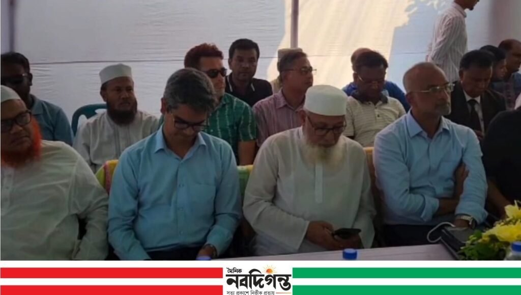 শোলাকিয়া ঈদগাহ মাঠে প্রবেশ তোরণের ভিত্তিপ্রস্তর স্থাপন
