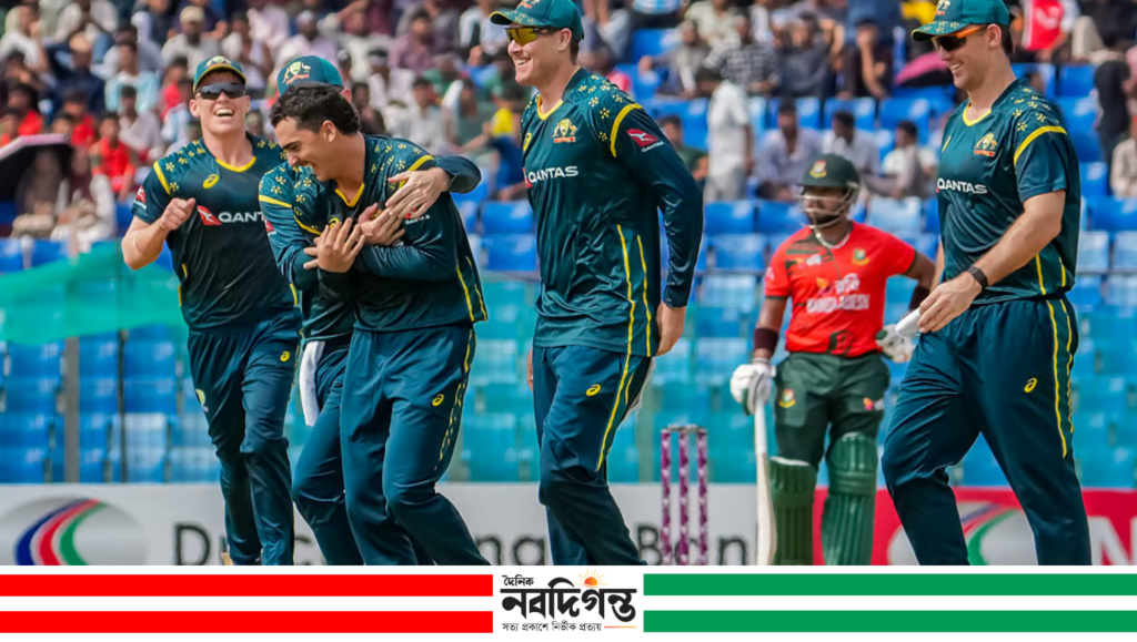 স্পিনে বাংলাদেশকে বিধ্বস্ত করে সিরিজে এগিয়ে অস্ট্রেলিয়া