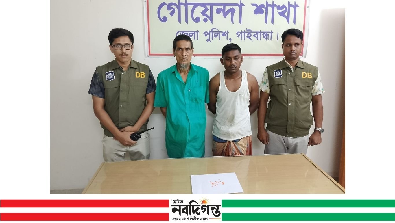 গাইবান্ধায় ইয়াবাসহ দুই ব্যক্তি আটক
