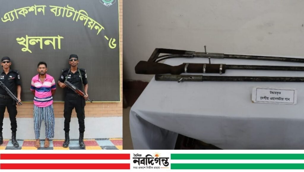 জলদস্যু দলের এক সহযোগীকে অস্ত্রসহ গ্রেপ্তার করেছে র‍্যাব ৬