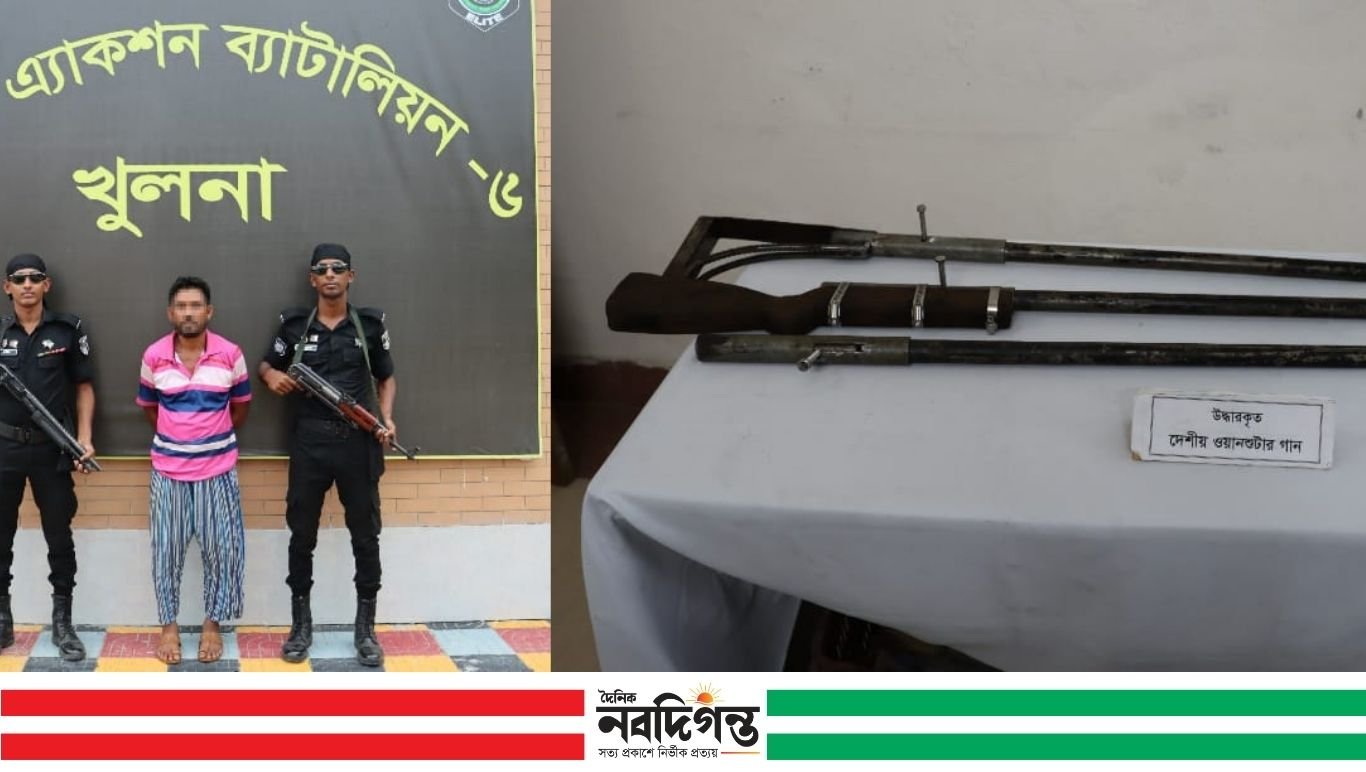 জলদস্যু দলের এক সহযোগীকে অস্ত্রসহ গ্রেপ্তার করেছে র‍্যাব ৬