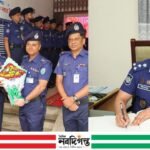 নবীগঞ্জ থানা পরিদর্শনে সিলেট রেঞ্জের ডিআইজি