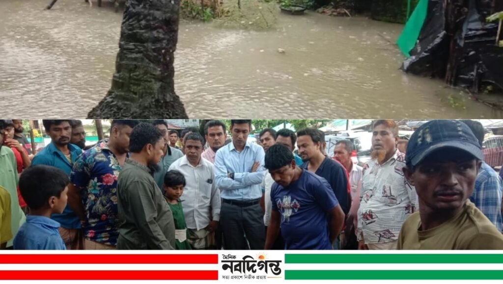 অবশেষে পানিবন্দি পরিবারের স্বস্তি, টেকনাফে বন্ধ ড্রেইন পরিষ্কার শুরু