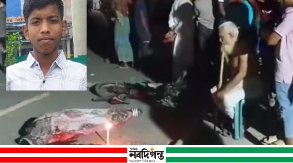 পলাশের ডাঙ্গা বাজারে সড়ক দুর্ঘটনায় নিহত ১