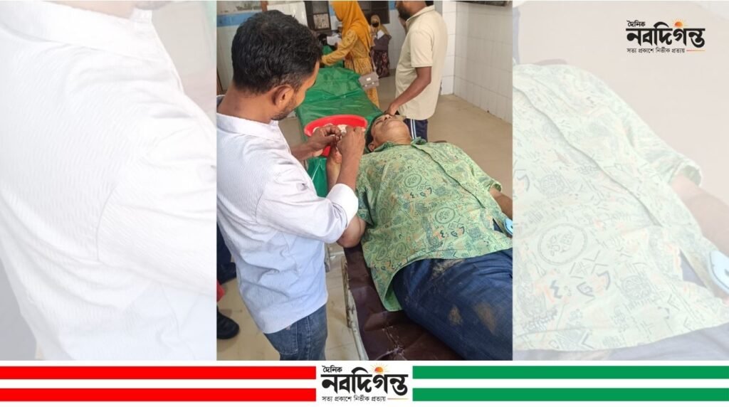 নড়াইলে মৎস্যঘের মালিককে কুপিয়ে মোটরসাইকেল ও টাকা ছিনতাই, থানায় অভিযোগ