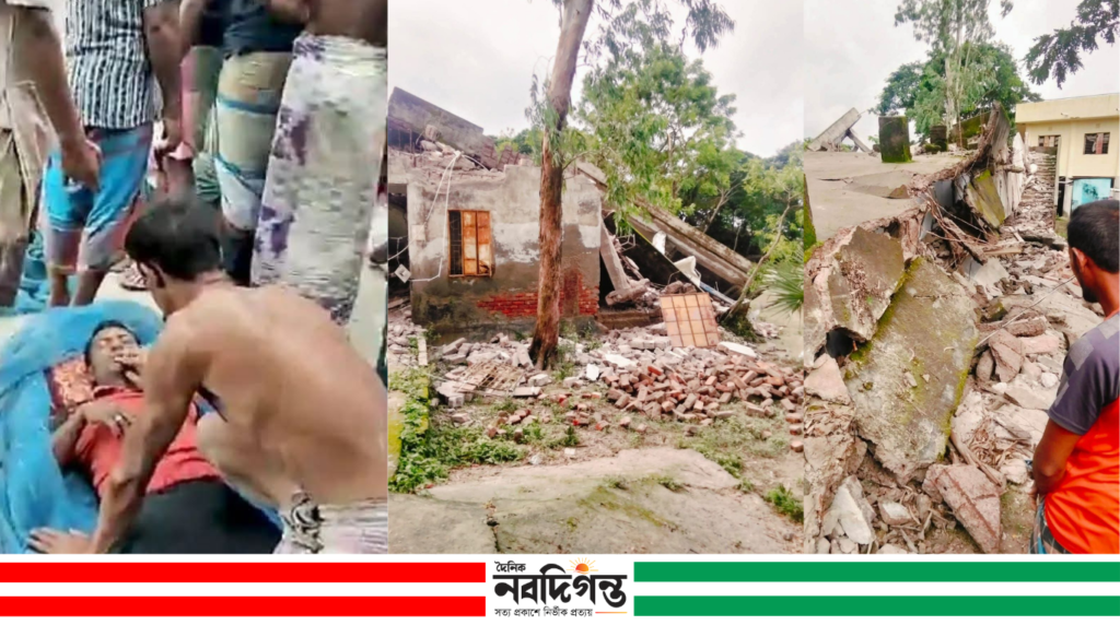 শ্যামনগরে পরিত্যক্ত বিদ্যালয় ভবন ভাঙতে গিয়ে ছাদ ধস, আহত ৫ শ্রমিক
