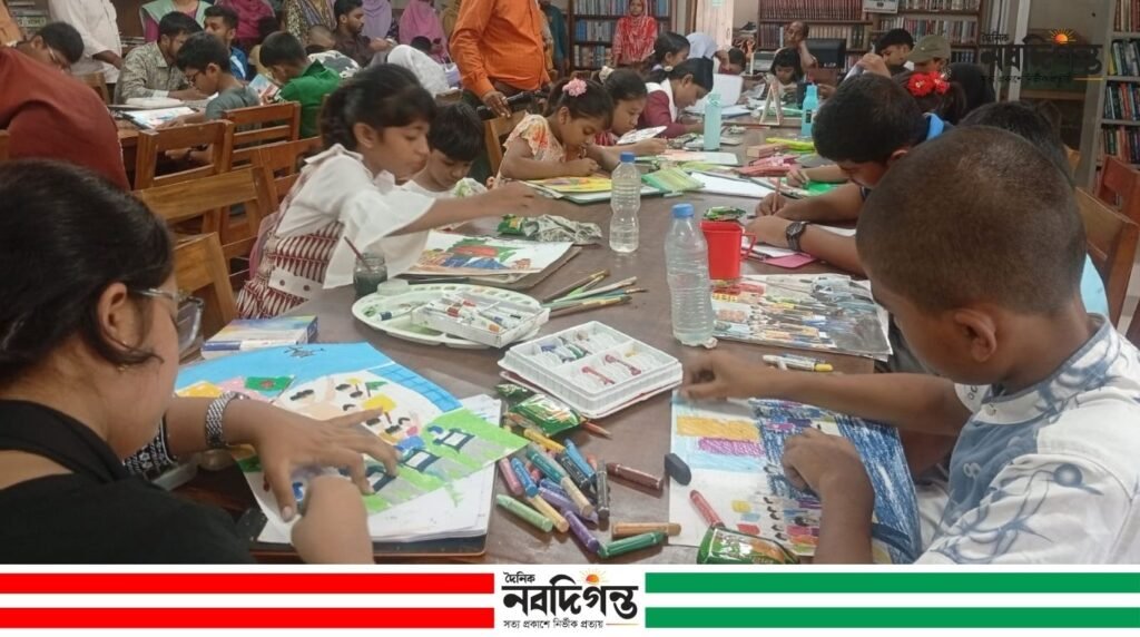 নড়াইলে জুলাই গণঅভ্যুত্থান দিবস উপলক্ষে আবৃত্তি, রচনা ও চিত্রাঙ্কন প্রতিযোগিতা আয়োজন নড়াইলে জুলাই গণঅভ্যুত্থান দিবস উপলক্ষে আবৃত্তি, রচনা ও চিত্রাঙ্কন প্রতিযোগিতা আয়োজন