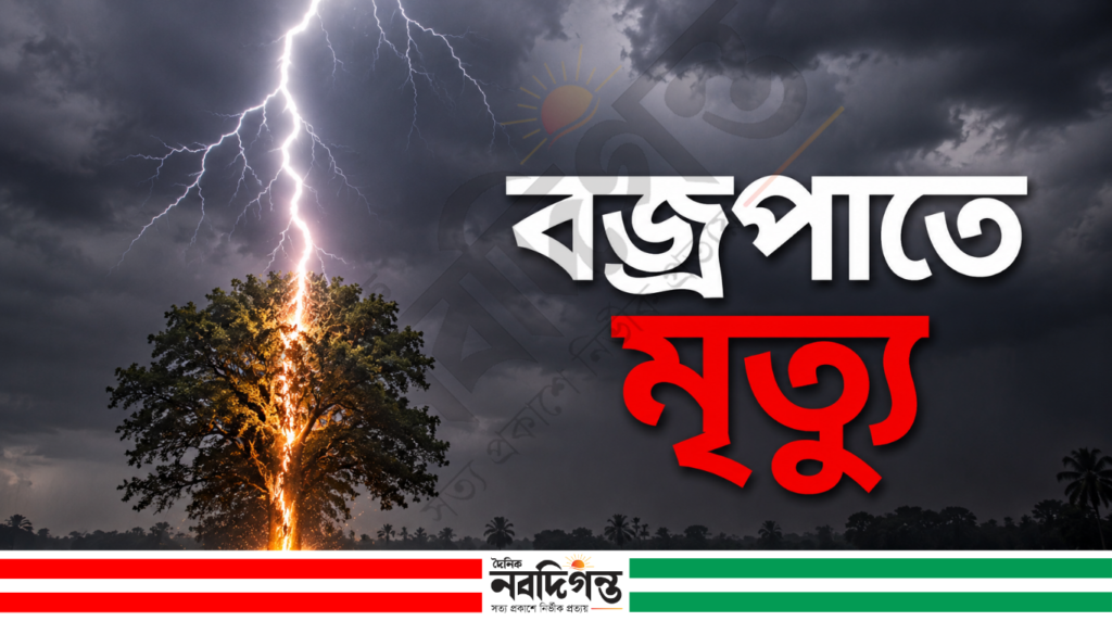 সিংড়ায় বৃষ্টির মধ্যে মাছ ধরতে গিয়ে বজ্রপাতে যুবকের মৃত্যু
