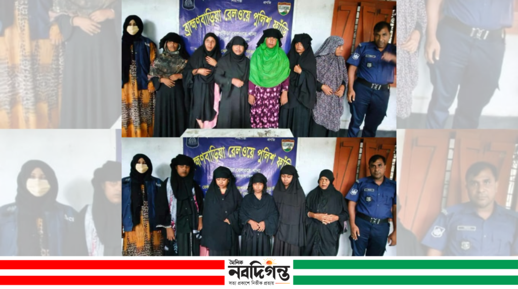 ‎ব্রাহ্মণবাড়িয়া রেলওয়ে স্টেশন থেকে ১১ জন নারী পকেটমার গ্রেপ্তার