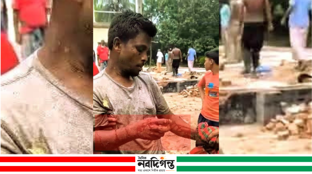 কালিগঞ্জ থানার পুরোনো ভবন ভাঙার সময় বিস্ফোরণ, আহত ২ শ্রমিক