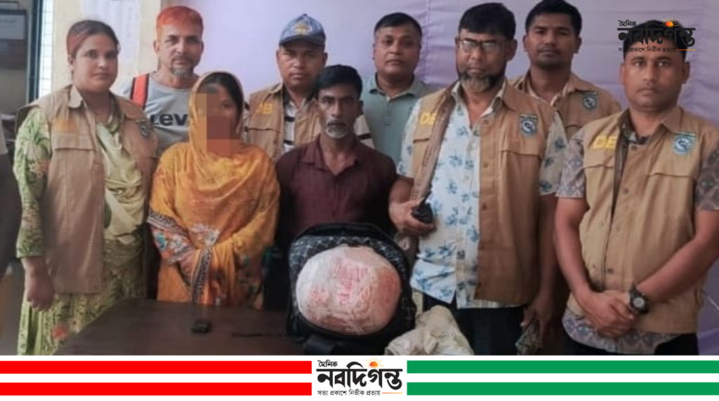 গঙ্গাচড়ায় ডিবির অভিযানে সাড়ে ৫ কেজি গাঁজাসহ দুইজন গ্রেপ্তার