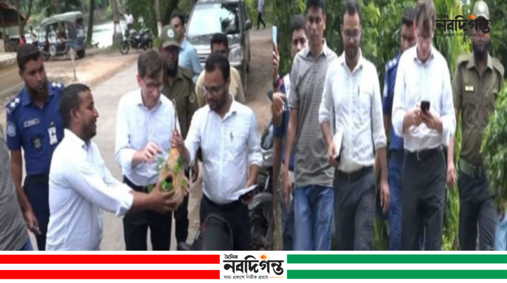 নাটোর রাজবাড়ী পরিদর্শনে বাংলাদেশে নিযুক্ত ফ্রান্সের রাষ্ট্রদূত
