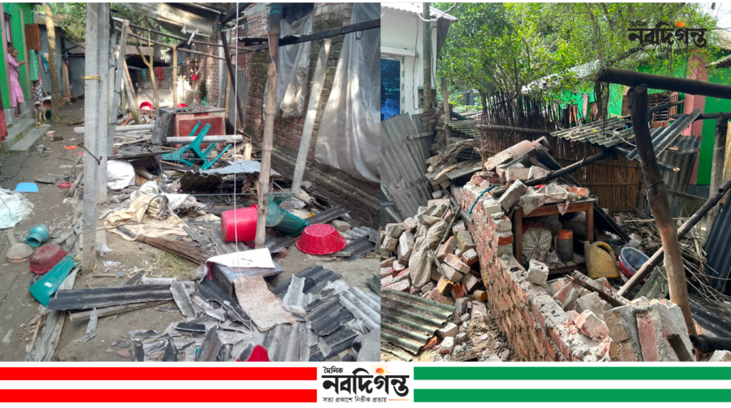 ভাঙ্গুড়ায় দফায় দফায় বসতবাড়িতে হামলা চালিয়ে ভাঙচুর ভাঙ্গুড়ায় দফায় দফায় বসতবাড়িতে হামলা চালিয়ে ভাঙচুর