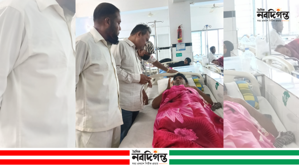 আহত সাংবাদিক জামালকে হাসপাতালে দেখতে গেলেন বিএমএসএফের কেন্দ্রীয় নেতারা