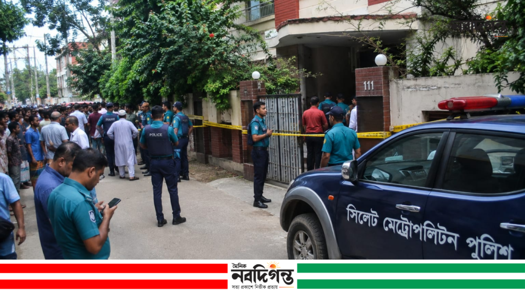 সিলেটে ট্রিপল মার্ডার: স্বামী-স্ত্রী ও গৃহপরিচারিকাকে কুপিয়ে হত্যা