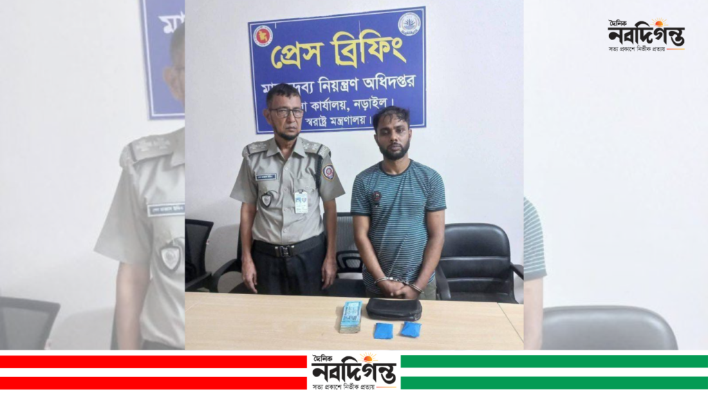 নড়াইলে ৫০০ পিস ইয়াবা ও ৪২ হাজার টাকা উদ্ধার, গ্রেপ্তার ১