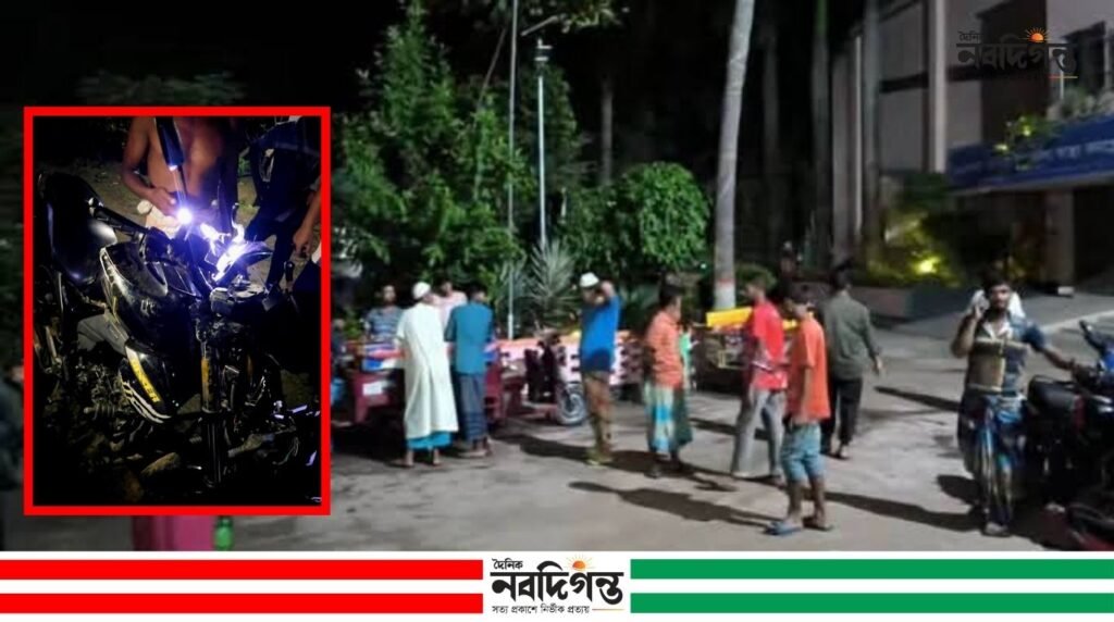 পত্নীতলায় পিকআপ-মোটরসাইকেল সংঘর্ষে নিহত ১, আহত ১