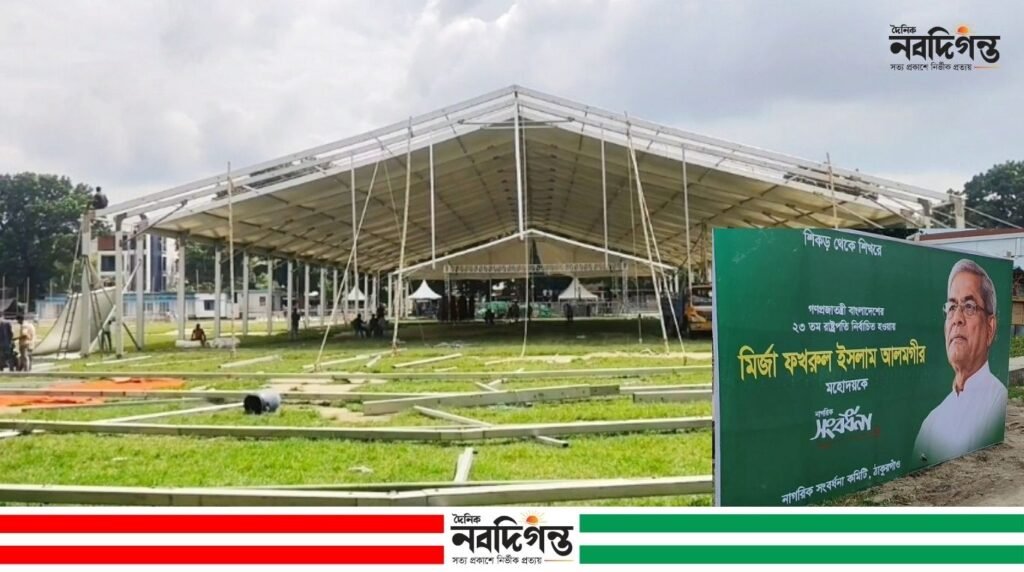 রাষ্ট্রপতির আগমন ঘিরে দিন রাতভর সাজাছে ঠাকুরগাঁও, রাঙিয়ে তোলা হচ্ছে শহর