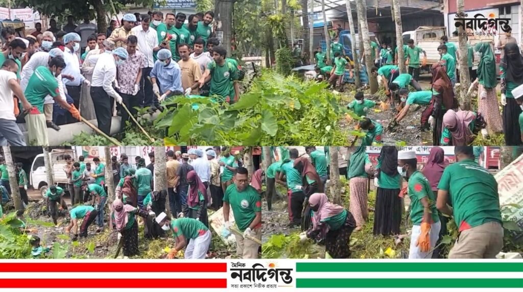 বাকেরগঞ্জে প্রশাসনের উদ্যোগে পৌরসভাকে পরিচ্ছন্ন করতে বিডি ক্লিনের বিশেষ অভিযান