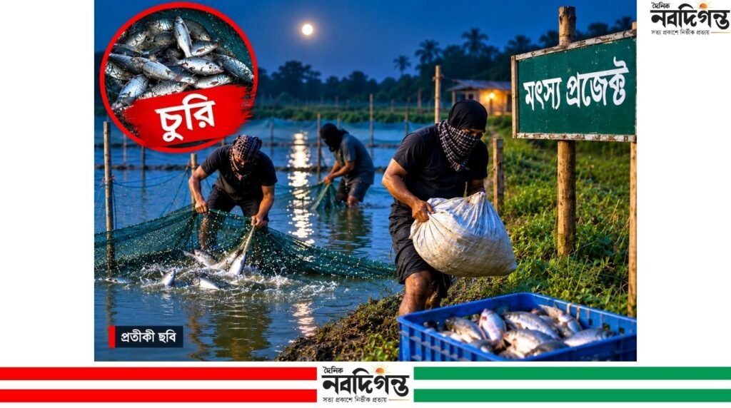 নোয়াখালীর কোম্পানীগঞ্জে মৎস্য প্রজেক্ট থেকে ২০ মণ মাছ চুরির অভিযোগ