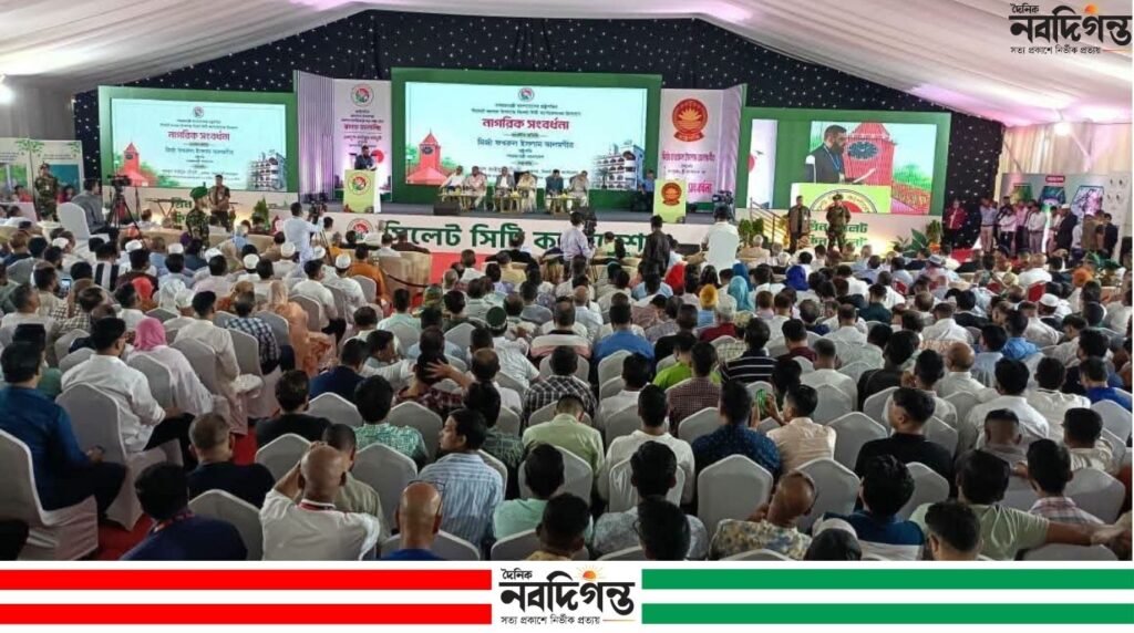 সিলেটে রাষ্ট্রপতি মির্জা ফখরুলকে নাগরিক সংবর্ধনা, গণতন্ত্র রক্ষার আহ্বান