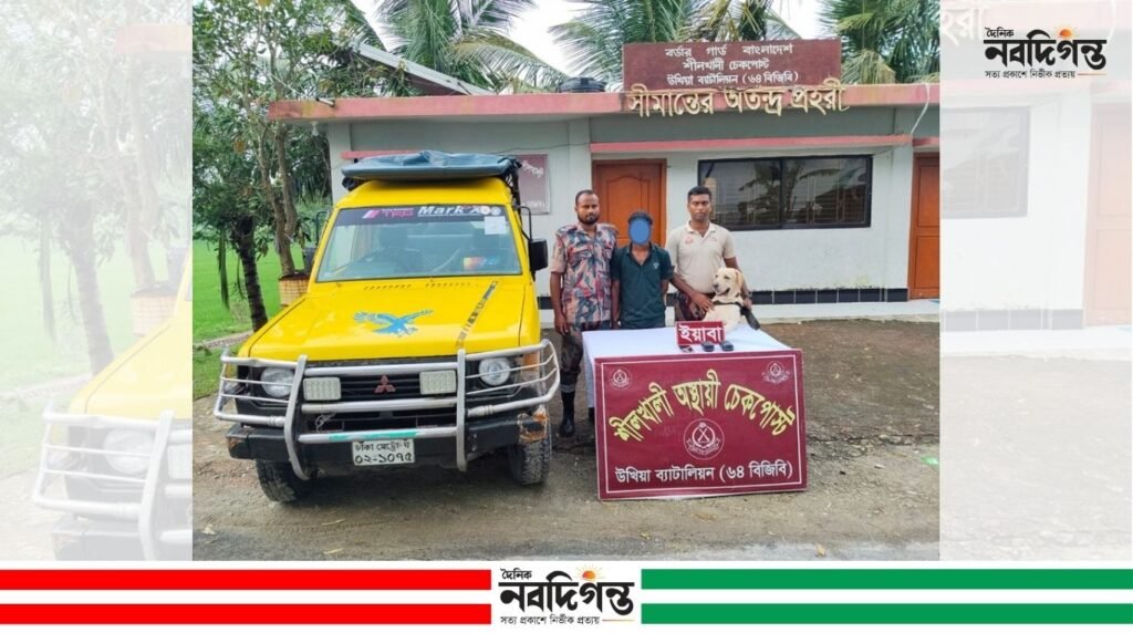 পর্যটকবাহী চাঁদের গাড়িতে ৪ হাজার ইয়াবা, চালক আটক